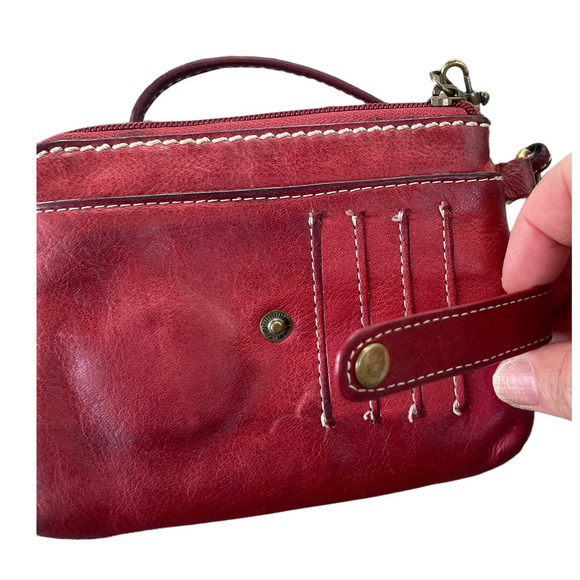 Giani Bernini Red Leather Wristlet Wallet - Picture 11 of 16